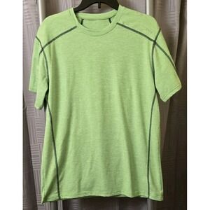 SODO Performance Shirt Medium Short Sleeve Activewear Neon Green Hiking Outdoors